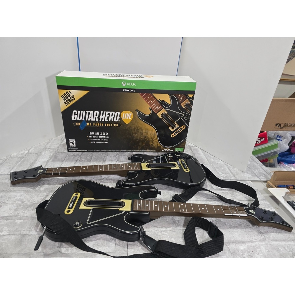 2 Guitar Hero Live Wireless Controller Only *No Dongle PS3 PS4 Xbox Wii 0000654
